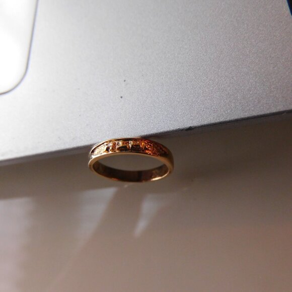 Gold baby ring 10k Size 2 1/2 - Picture 2 of 5